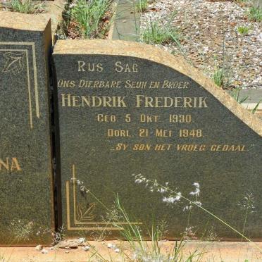 VENTER Benjamin 1906-1991 &amp; Alida Sophia Johanna 1906-1977 :: VENTER Hendrik Frederik 1930-1948