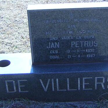 VILLIERS Jan Petrus, de 1932-1987