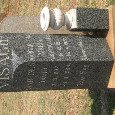 VISAGIE Martinus David 1897-1964 &amp; Margaritha Maria VAN WYNGAARD 1901-1977