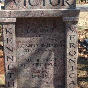 VICTOR Kenneth 1939-2006 &amp; Veronica 1938-2004