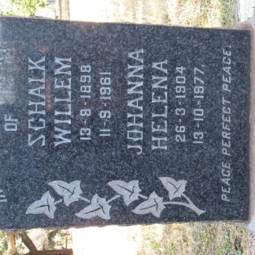 VISSER Schalk Willem 1898-1961 &amp; Johanna Helena 1904-1977