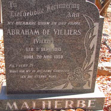 VILLIERS Abraham, de 1913-1959