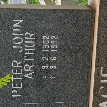 VISAGIE Peter John Arthur 1902-1992