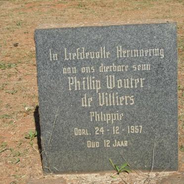 VILLIERS Phillip Wouter, de -1957