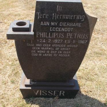 VISSER Phillipus Petrus 1927-1967