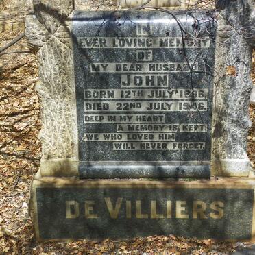 VILLIERS John, de 1896-1946