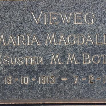 VIEWEG Maria Magdalena 1913-1963