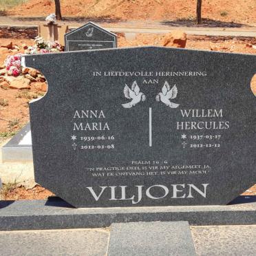 VILJOEN Willem Hercules 1937-2012 &amp; Anna Maria 1939-2012