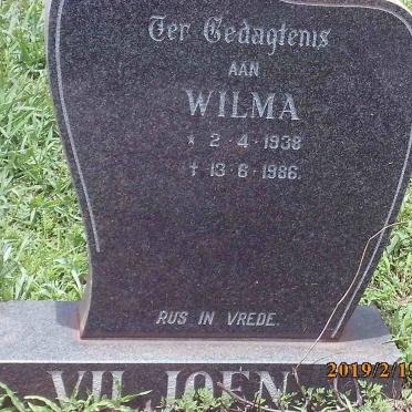 VILJOEN Wilma 1938-1986