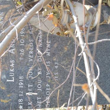 VISAGIE Lukas Andries 1918-1981