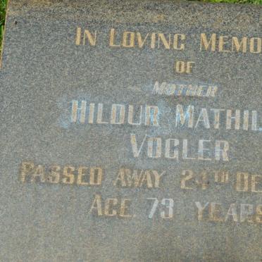 VOGLER Hildur Mathilda -1950