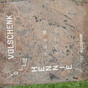 VOLSCHENK Hennie 1930-1985