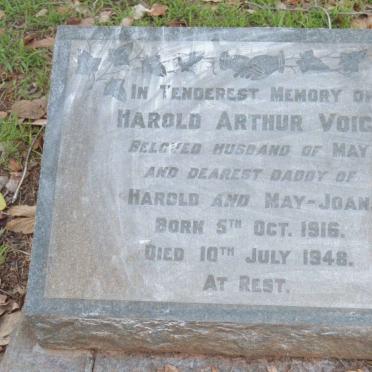 VOIGT Harold Arthur 1916-1948