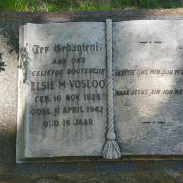 VOSLOO Elsie M. 1925-1942