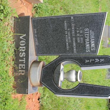 VORSTER Johannes Stephanus 1935-1991