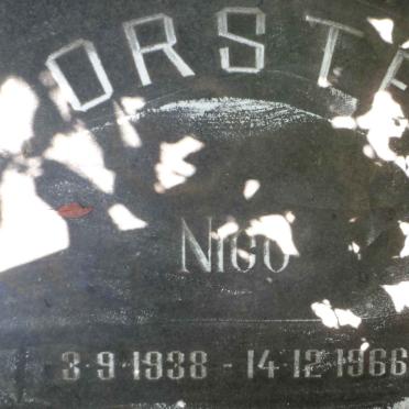 VORSTER Nico 1938-1966