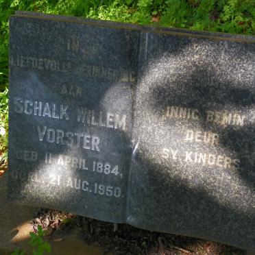 VORSTER Schalk Willem 1884-1950