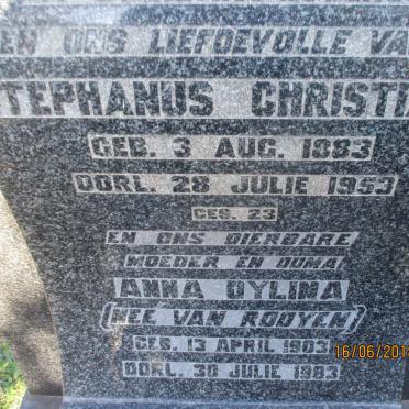 VORSTER Stephanus Christiaan 1883-1953 &amp; Anna Dylina VAN ROOYEN 1903-1983