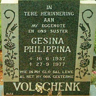 VOLSCHENK Gesina Philippina 1937-1977