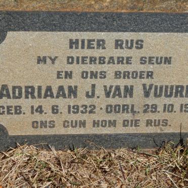 VUUREN Adriaan J., van 1932-1957
