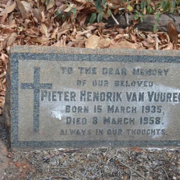 VUUREN Pieter Hendrik, van 1935-1958