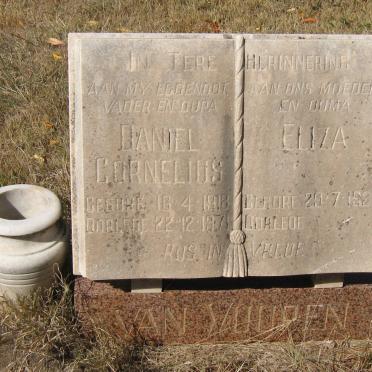 VUUREN Daniel Cornelius, van 1918-1971 &amp; Eliza 1926-