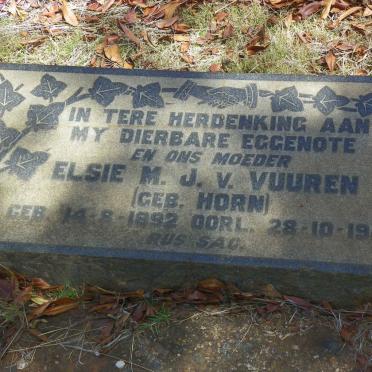 VUUREN Elsie M.J., v. nee HORN 1892-1948