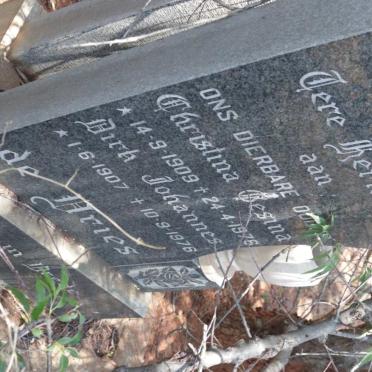 VRIES Dirk Johannes, de 1907-1976 &amp; Christina Gesina 1909-1976