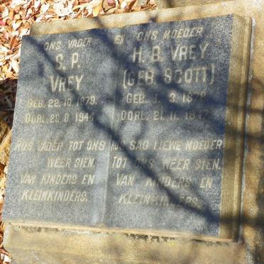 VREY S.P. 1879-1944 &amp; H.B. SCOTT 1878-1947