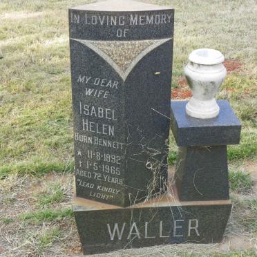 WALLER Isabel Helen nee BENNETT 1892-1965