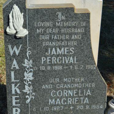 WALKER James Percival 1918-1982 &amp; Cornelia Magrieta 1927-1984