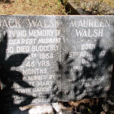 WALSH Jack -1954 :: WALSH Maureen 1937-1959