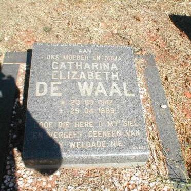 WAAL Catharina Elizabeth, de 1902-1989