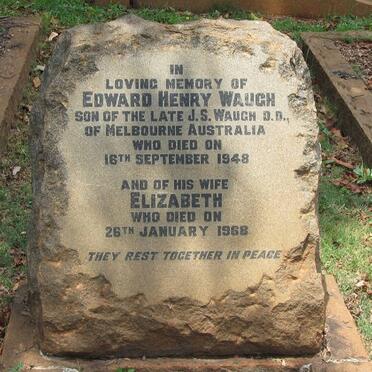 WAUGH Edward Henry -1948 &amp; Elizabeth -1968