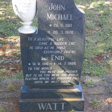 WATT John Michael 1910-1978 &amp; Enid 1916-1988