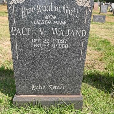 WAJAND Paul V. 1897-196?