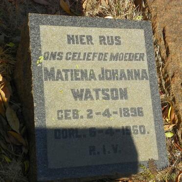 WATSON Matiena Johanna 1896-1960