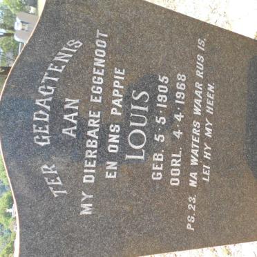 WALT Louis, van der 1905-1968