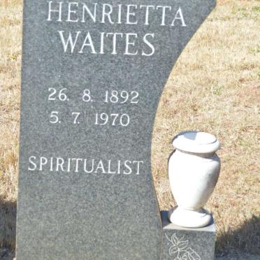 WAITES Henrietta 1892-1970