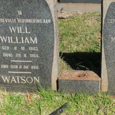 WATSON William 1903-1965 &amp;  Martha Petronella VILJOEN 1903-1956