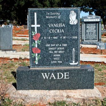 WADE Vanessa Cecilia 1961-2016