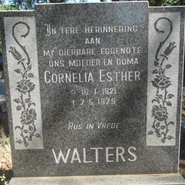 WALTERS Cornelia Esther 1929-1979
