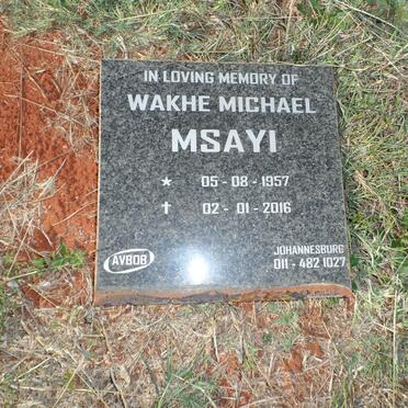 MSAYI Wakhe Michael 1957-2016