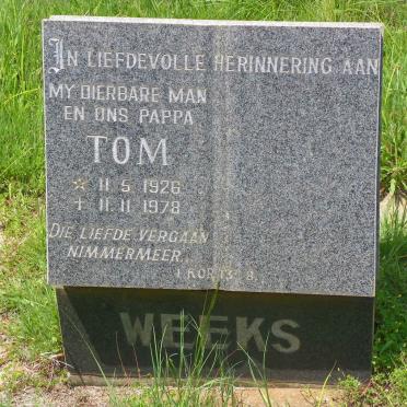 WEEKS Tom 1926-1978