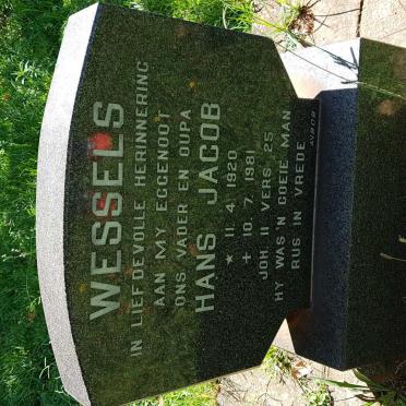 WESSELS Hans Jacob 1920-1981