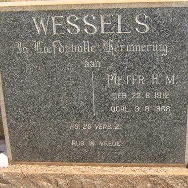 WESSELS Pieter H.M. 1912-1968