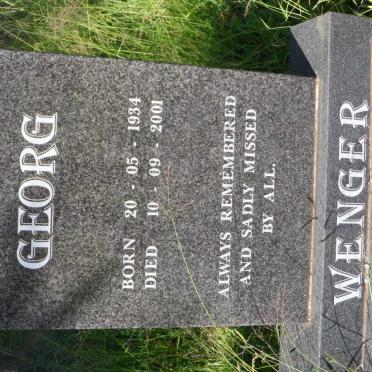 WENGER Georg 1934-2001