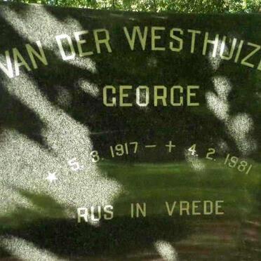 WESTHUIZEN George, van der 1917-1981