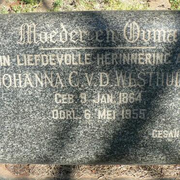 WESTHUIZEN Johanna C., v.d. 1864-1955