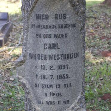 WESTHUIZEN Carl, van der 1897-1955